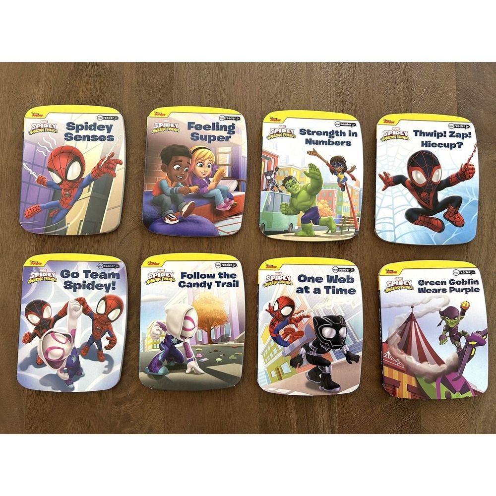 Disney Marvel Spidey & His Amazing Friends Me Reader Story Books Lot Of 8